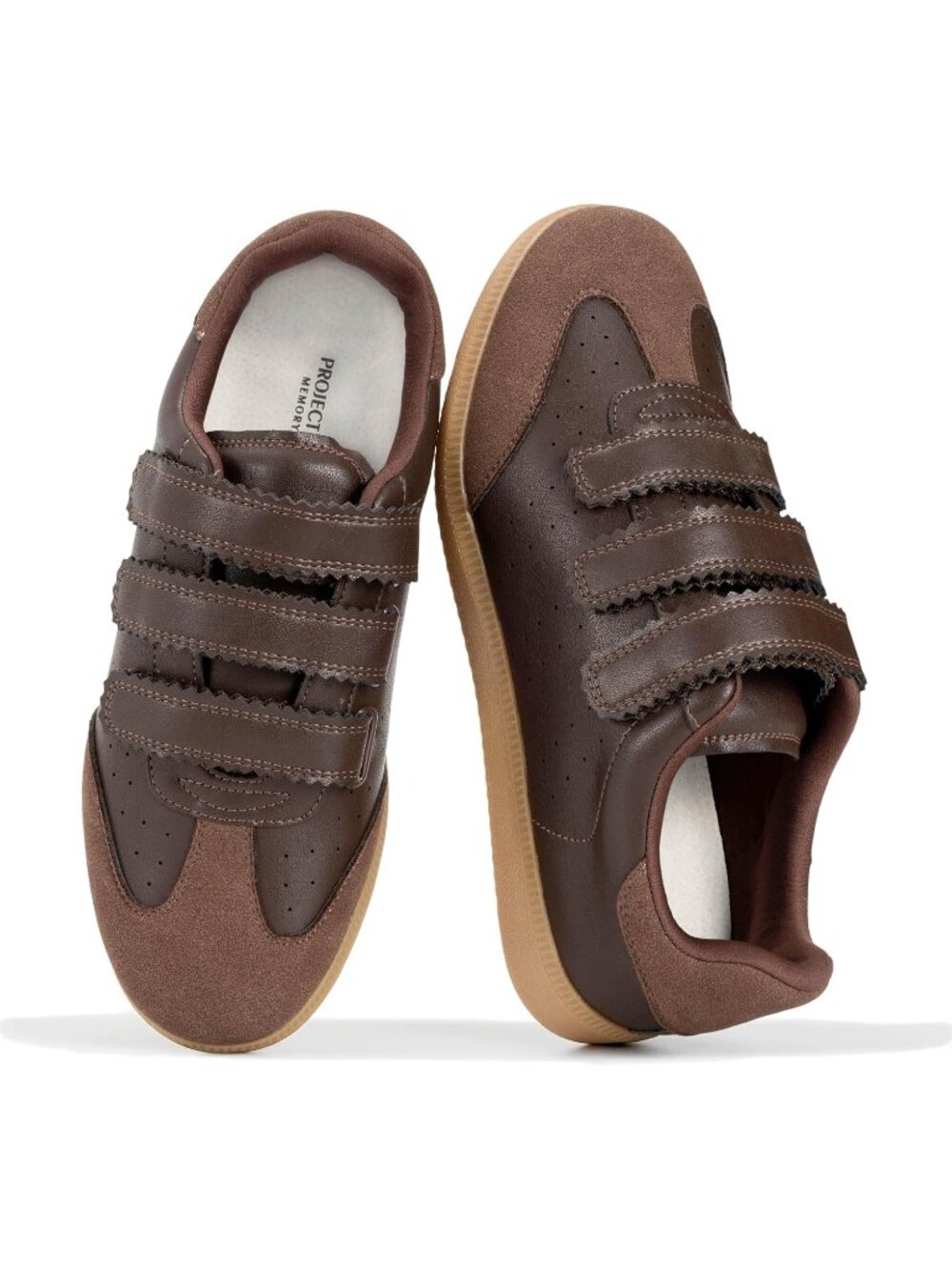 Project Cloud Women's Chocolate Closed Toe Memory Foam Insole Fashion Sneakers